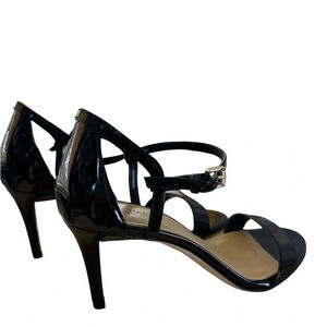 Michael MICHAEL KORS Simone Mid Patent Open Toe Shoes 8M